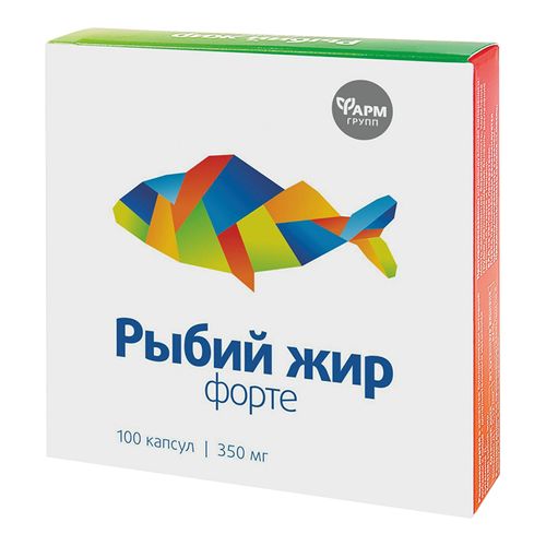РЫБИЙ ЖИР ФОРТЕ КАПСУЛЫ  350 МГ №100