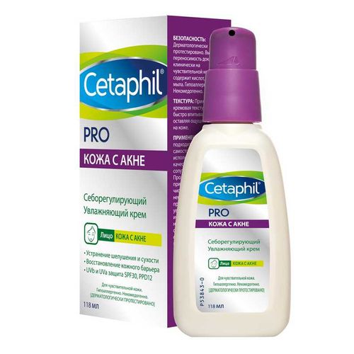 CETAPHIL PRO DERMACONTROL КРЕМ CЕБОРЕГУЛИРУЮЩ/УВЛАЖНЯЮЩ SPF30 КОСМЕТИЧЕСКИЙ КРЕМ 118 МЛ №1