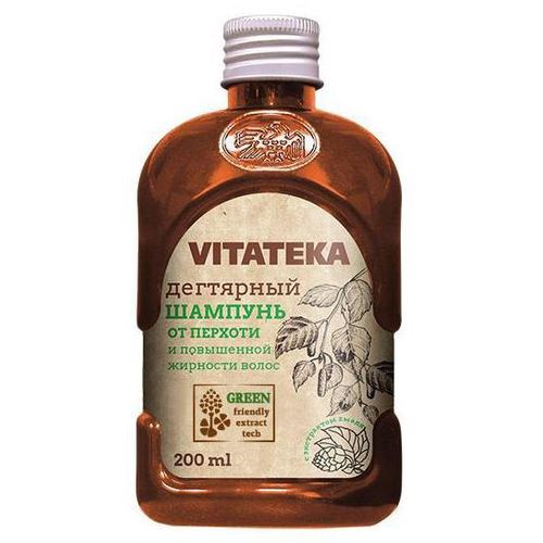 VITATEKA/ВИТАТЕКА ШАМПУНЬ ДЕГТЯРНЫЙ ОТ ПЕРХОТИ И ПОВЫШ ЖИРН ВОЛОС ШАМПУНЬ ДЛЯ ВОЛОС 200 МЛ №1