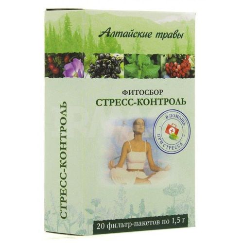 ФИТОСБОР АЛТАЙСКИЕ ТРАВЫ СТРЕСС-КОНТРОЛЬ СБОР РАСТИТЕЛЬНЫЙ  1,5 Г №20