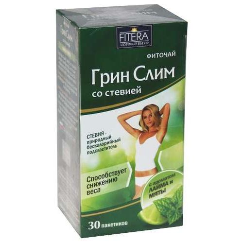 ГРИН СЛИМ СО СТЕВИЕЙ "ЛАЙМ И МЯТА ЧАЙ  2 Г №30