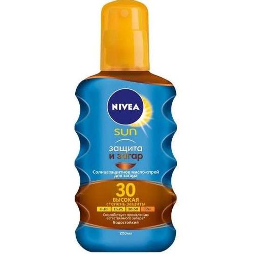 NIVEA SUN МАСЛО-СПРЕЙ Д/ЗАГАРА SPF30 КОСМЕТИЧЕСКОЕ МАСЛО 200 МЛ №1