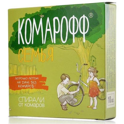 КОМАРОФФ СПИРАЛИ "СЕМЬЯ" ОТ КОМАРОВ СПИРАЛЬ [ИНСЕКТИЦИДНАЯ]   №10