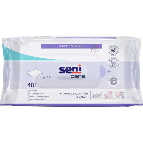 SENI CARE САЛФЕТКИ ВЛАЖНЫЕ САЛФЕТКИ ГИГИЕНИЧЕСКИЕ №48