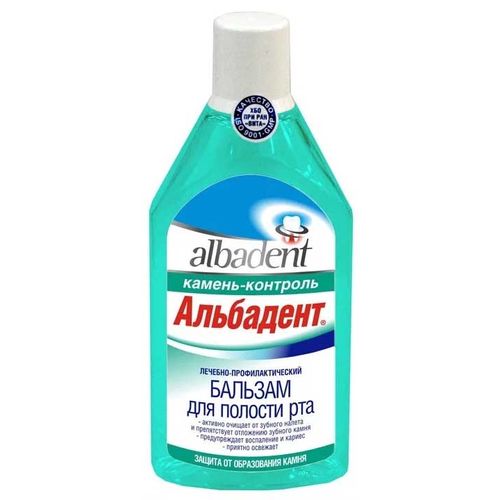 АЛЬБАДЕНТ БАЛЬЗАМ Д/ПОЛОСТИ РТА КАМЕНЬ-КОНТРОЛЬ ОПОЛАСКИВАТЕЛЬ ДЛЯ ПОЛОСТИ РТА 400 МЛ №1