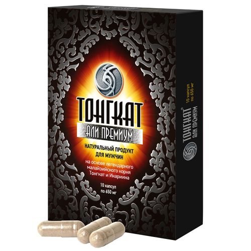 ТОНГКАТ АЛИ ПРЕМИУМ КАПСУЛЫ 0,65 Г   №10