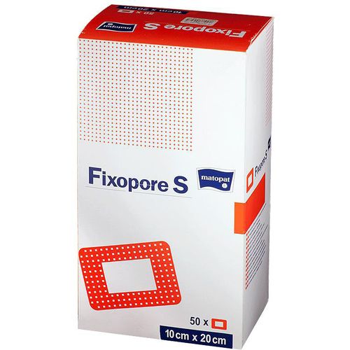 MATOPAT FIXOPORE S ПОВЯЗКА ПОСЛЕОПЕРАЦИОННАЯ НЕТКАНАЯ 10 СМ X 20 СМ ПОВЯЗКИ ПЛАСТЫРНОГО ТИПА   №50