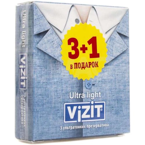Vizit презервативы ultra light презерватив №3