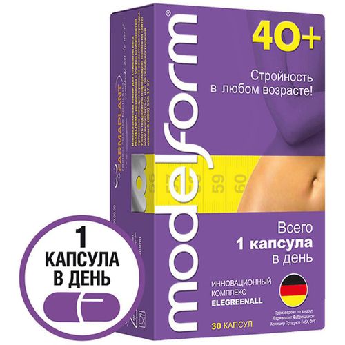 МОДЕЛЬФОРМ 40+ КАПСУЛЫ 380 МГ №30
