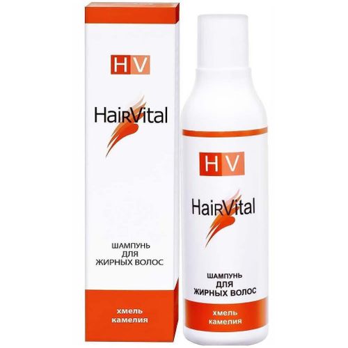 HAIR VITAL ШАМПУНЬ Д/ЖИРНЫХ ВОЛОС ХМЕЛЬ И КАМЕЛИЯ ШАМПУНЬ ДЛЯ ВОЛОС 200 МЛ №1