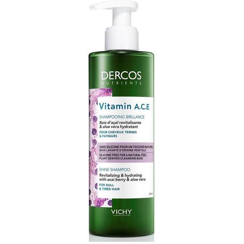 VICHY DERCOS NUTRIENTS VITAMIN ШАМПУНЬ Д/БЛЕСКА ШАМПУНЬ  250 МЛ №1