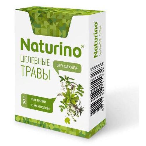 НАТУРИНО БЕЗ САХАРА ЦЕЛЕБНЫЕ ТРАВЫ ПАСТИЛКИ    №8