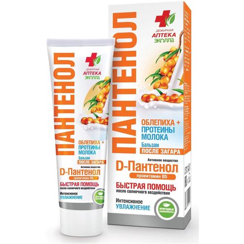 ПАНТЕНОЛ БАЛЬЗАМ П/ЗАГАРА ОБЛЕПИХ/ПРОТЕИН МОЛОКА КОСМЕТИЧЕСКИЙ БАЛЬЗАМ 90 МЛ №1