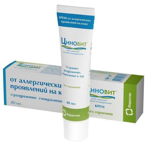 ЦИНОВИТ КРЕМ ОТ АЛЛЕРГИЧЕСКИХ ПРОЯВЛЕНИЙ НА КОЖЕ КОСМЕТИЧЕСКИЙ КРЕМ 40 МЛ №1