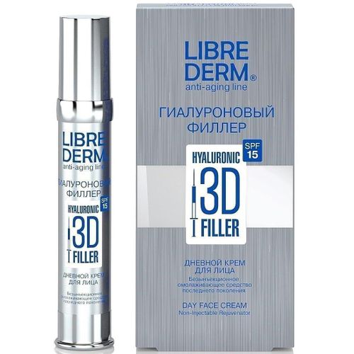 LIBREDERM ГИАЛУРОНОВЫЙ 3D ФИЛЛЕР КРЕМ Д/ЛИЦА ДНЕВНОЙ КРЕМ ДЛЯ ЛИЦА И ШЕИ  30 МЛ №1