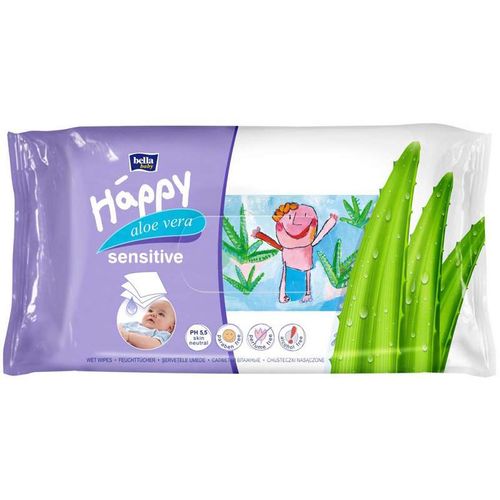BELLA BABY HAPPY САЛФЕТКИ ВЛАЖНЫЕ SENSITIVE АЛОЭ ВЕРА САЛФЕТКИ ВЛАЖНЫЕ ДЕТСКИЕ   №56