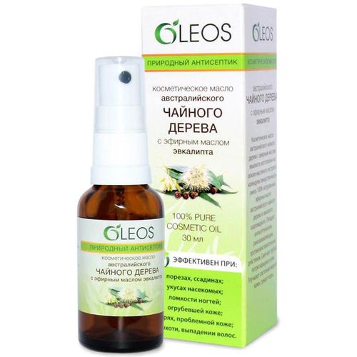 OLEOS ПРИРОДНЫЙ АНТИСЕПТИК МАСЛО КОСМЕТИЧЕСКОЕ АВСТРАЛИЙСКОГО ЧАЙНОГО ДЕРЕВА С ЭФ МАСЛ ЭВКАЛИПТА КОСМЕТИЧЕСКОЕ МАСЛО 30 МЛ №1