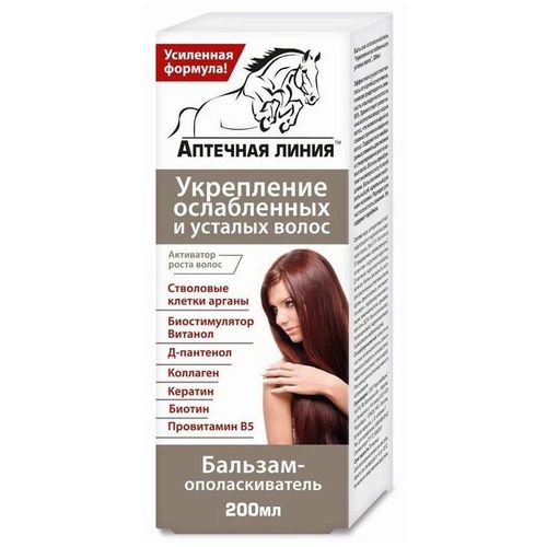 АПТЕЧНАЯ ЛИНИЯ/ЛОШАДИНОЕ МОЛОКО БАЛЬЗАМ-ОПОЛАСКИВАТЕЛЬ УКРЕП ОСЛАБ/УСТАЛ ВОЛОС БАЛЬЗАМ ДЛЯ ВОЛОС 200 МЛ №1