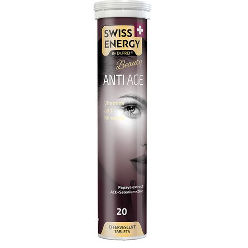 SWISS ENERGY BEAUTY АНТИ ЭЙДЖ ТАБЛЕТКИ ШИПУЧИЕ    №20