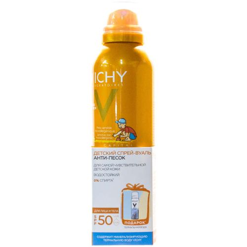 VICHY CAPITAL IDEAL SOLEIL СПРЕЙ Д/ТЕЛА ДЕТ АНТИ-ПЕСОК SPF50+ КОСМЕТИЧЕСКИЙ СПРЕЙ  200 МЛ №1