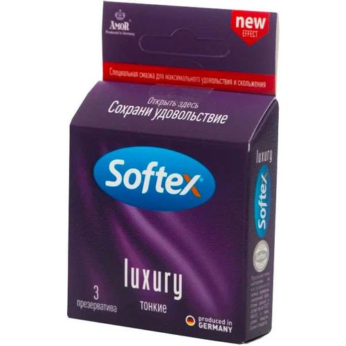 SOFTEX ПРЕЗЕРВАТИВЫ УЛЬТРАТОНКИЕ LUXURY ПРЕЗЕРВАТИВ    №3
