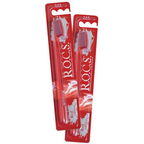 ROCS ЗУБН ЩЕТКА RED EDITION CLASSIC СРЕДНЯЯ ЗУБНАЯ ЩЕТКА   №1