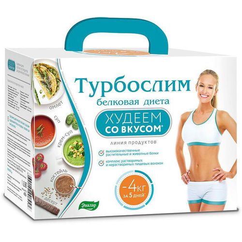 ТУРБОСЛИМ ХУДЕЕМ СО ВКУСОМ БЕЛКОВАЯ ДИЕТА НАБОР ДИЕТИЧЕСКИЙ    №1