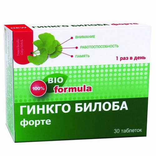 ГИНКГО БИЛОБА ФОРТЕ ТАБЛЕТКИ 385 МГ №30