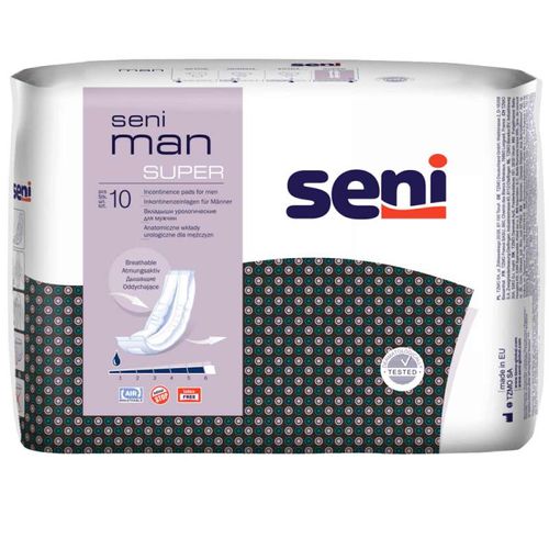 SENI MAN SUPER ПРОКЛАДКИ/ВКЛАДЫШИ УРОЛОГИЧЕСКИЕ ДЛЯ МУЖЧИН ВКЛАДЫШИ ДЛЯ МУЖЧИН   №10