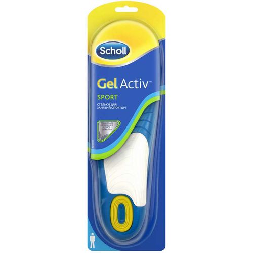 SCHOLL GELACTIV SPORT СТЕЛЬКИ ДЛЯ ЗАНЯТИЙ СПОРТОМ ДЛЯ МУЖЧИН СТЕЛЬКИ ГЕЛЕВЫЕ   №1