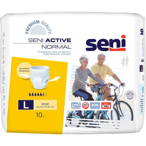 SENI ACTIVE NORMAL ТРУСЫ-ПОДГУЗНИКИ ДЛЯ ВЗРОСЛЫХ LARGE ПОДГУЗНИКИ-ТРУСЫ УРОЛОГИЧЕСКИЕ   №10