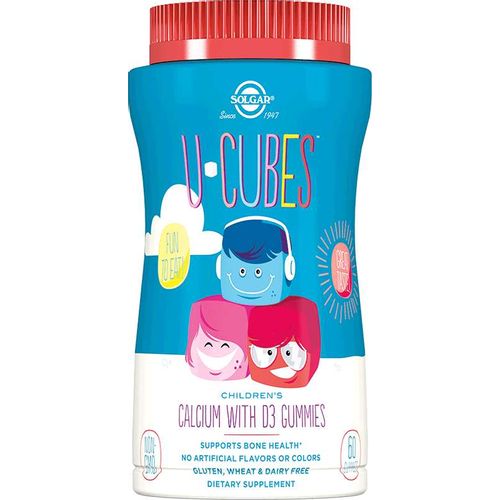 SOLGAR U-CUBES С КАЛЬЦИЕМ И ВИТАМИНОМ D3 ПАСТИЛКИ ЖЕВАТЕЛЬНЫЕ    №60