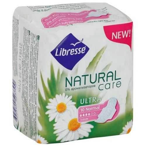 LIBRESSE ПРОКЛАДКИ NATURAL ULTRA NORMAL ПРОКЛАДКИ ЖЕНСКИЕ ГИГИЕНИЧЕСКИЕ ULTRA (ТОНКИЕ) №10