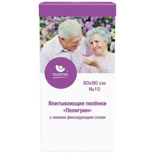 ПЕЛИГРИН ПЕЛЁНКА ВПИТ 60Х90 Д/ДЕТ Д/ВЗР ПЕЛЕНКИ ВПИТЫВАЮЩИЕ ДЕТСКИЕ №10