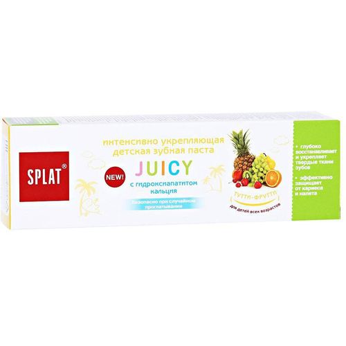 SPLAT JUICY З/ПАСТА ДЕТСКАЯ ТУТТИ-ФРУТТИ/TUTTI-FRUTTI ЗУБНАЯ ПАСТА ДЕТСКАЯ 35 МЛ №1
