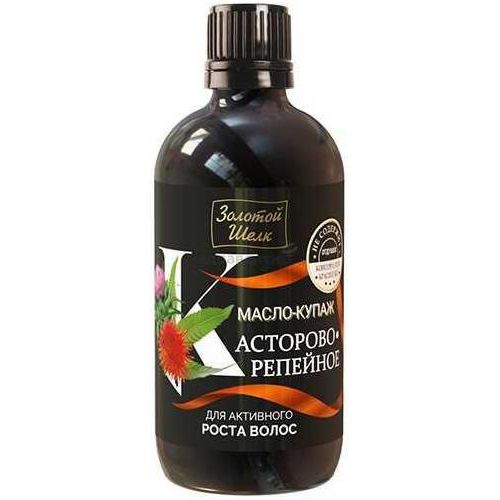 ЗОЛОТОЙ ШЕЛК МАСЛО-КУПАЖ Д/РОСТА ВОЛОС КАСТОРОВО-РЕПЕЙНОЕ КОСМЕТИЧЕСКОЕ МАСЛО 100 МЛ №1