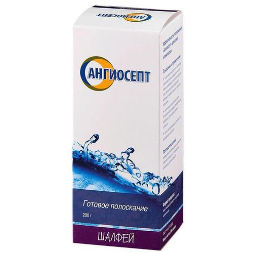 АНГИОСЕПТ ОПОЛАСКИВАТЕЛЬ ДЛЯ ПОЛОСТИ РТА С ШАЛФЕЕМ ОПОЛАСКИВАТЕЛЬ ДЛЯ ПОЛОСТИ РТА 200 МЛ №1