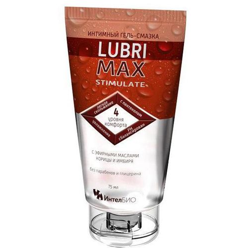LUBRIMAX ГЕЛЬ-СМАЗКА ИНТИМ STIMULATE ГЕЛЬ-ЛУБРИКАНТ 75 МЛ №1