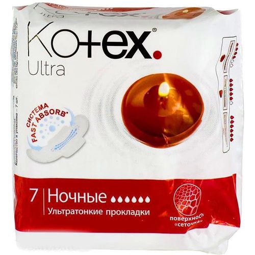 KOTEX ПРОКЛАДКИ УЛЬТРА НАЙТ (СЕТОЧКА) ПРОКЛАДКИ ЖЕНСКИЕ ГИГИЕНИЧЕСКИЕ №7