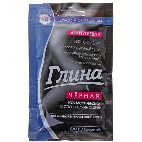 ФИТОКОСМЕТИК ГЛИНА ЧЕРНАЯ П/УГРЕЙ КОСМЕТИЧЕСКИЙ ТАЛЬК 60 Г №1