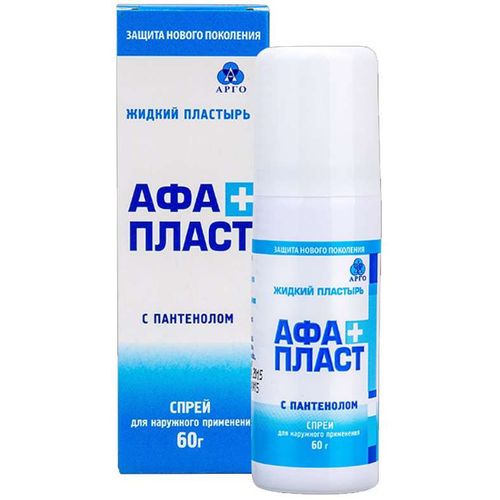 АФАПЛАСТ С ПАНТЕНОЛОМ ПЛАСТЫРЬ ЖИДКИЙ СПРЕЙ ДЛЯ НАРУЖНОГО ПРИМЕНЕНИЯ 60 Г №1