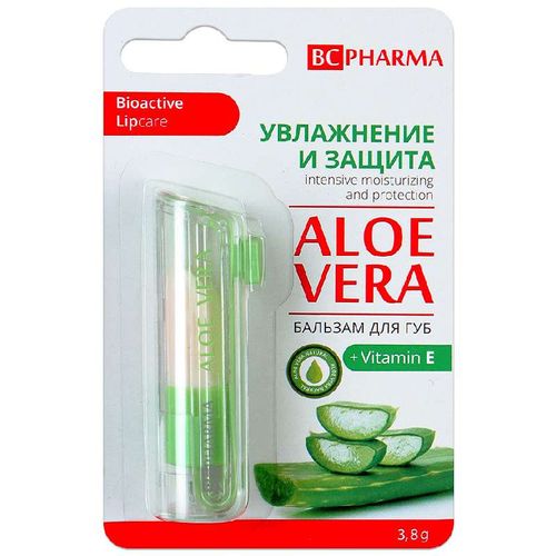 BC PHARMA БАЛЬЗАМ Д/ГУБ УВЛАЖНЕНИЕ И ЗАЩИТА АЛОЭ-ВЕРА/ВИТАМИН Е КОСМЕТИЧЕСКИЙ БАЛЬЗАМ 3,8 МЛ №1