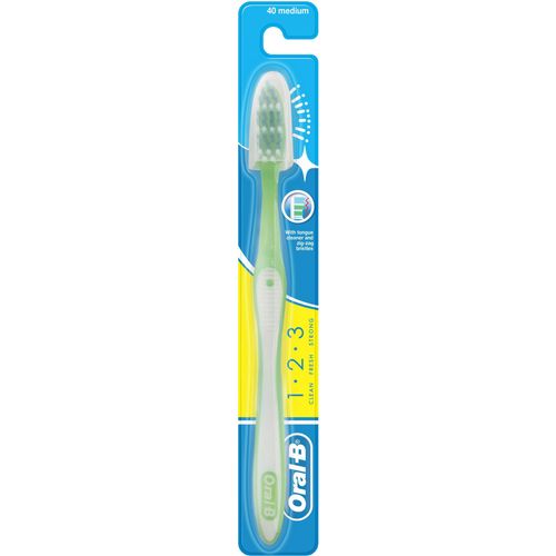 ORAL-B З/ЩЕТКА 1-2-3 40 СРЕДНЯЯ ЗУБНАЯ ЩЕТКА   №1