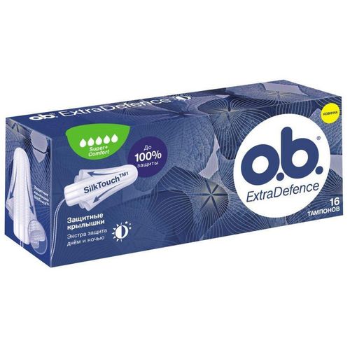 O.B. EXTRA DEFENCE SUPER PLUS ТАМПОНЫ ТАМПОНЫ SUPER PLUS №16