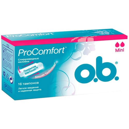O.B. PROCOMFORT MINI ТАМПОНЫ ТАМПОНЫ MINI №16