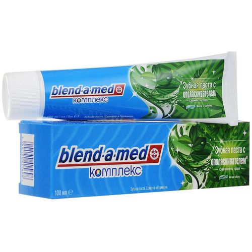 BLEND-A-MED КОМПЛЕКС З/ПАСТА С ОПОЛАСКИВАТЕЛЕМ ОСВЕЖАЮЩАЯ ЧИСТОТА ПЕРЕЧНАЯ МЯТА ЗУБНАЯ ПАСТА ОСВЕЖАЮЩАЯ 100 МЛ №1