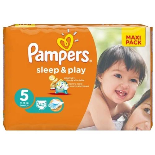 PAMPERS SLEEP & PLAY ПОДГУЗНИКИ 5 JUNIOR 11-18КГ ПОДГУЗНИКИ ДЕТСКИЕ №42