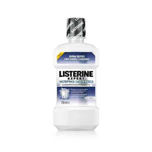 LISTERINE EXPERT ОПОЛАСКИВАТЕЛЬ Д/ПОЛОСТИ РТА ЭКСПЕРТНОЕ ОТБЕЛИВАНИЕ ОПОЛАСКИВАТЕЛЬ ДЛЯ ПОЛОСТИ РТА 250 МЛ №1