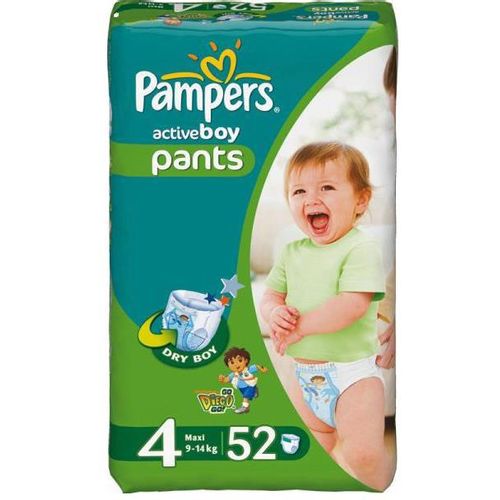 PAMPERS ACTIVE BOY ТРУСИКИ 4 MAXI 9-14КГ ПОДГУЗНИКИ ДЕТСКИЕ-ТРУСЫ №52