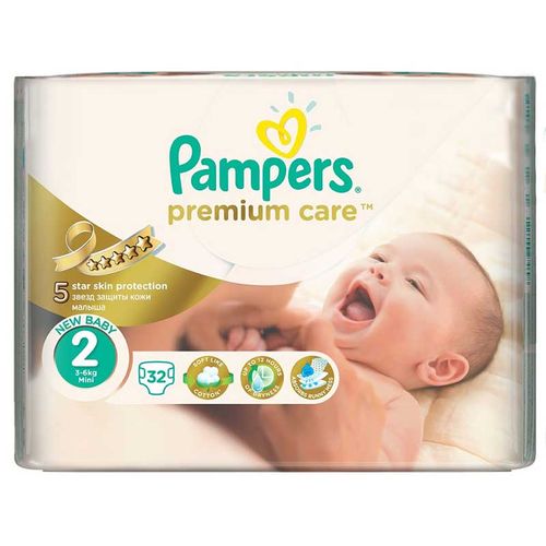 PAMPERS PREMIUM CARE ПОДГУЗНИКИ 2 MINI 3-6КГ ПОДГУЗНИКИ ДЕТСКИЕ №32